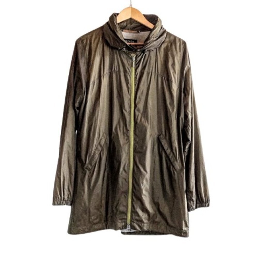 Escada Sport Green Full Zip Hooded Anorak Jacket